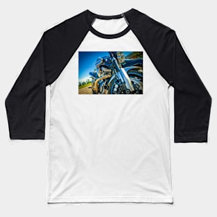 Arty Motorbike Baseball T-Shirt